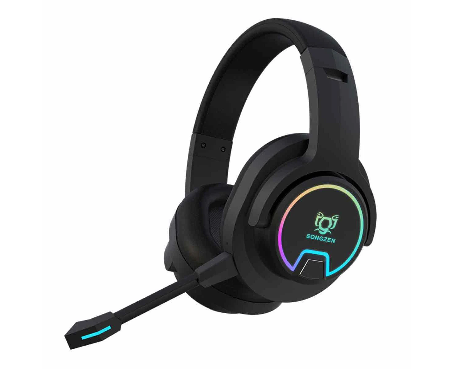 Wireless headphones Mars Gaming MHW-100 Black ARGB FLOW MICROPHONE ENP Removable