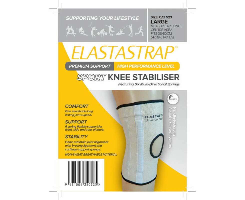 Elastastrap Compression Premium Sport Knee Stabiliser - Large