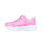 Skechers Girls' Infinite Heart Lights Fresh Love Sneakers - Pink