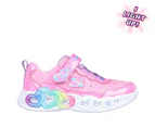 Skechers Girls' Infinite Heart Lights Fresh Love Sneakers - Pink