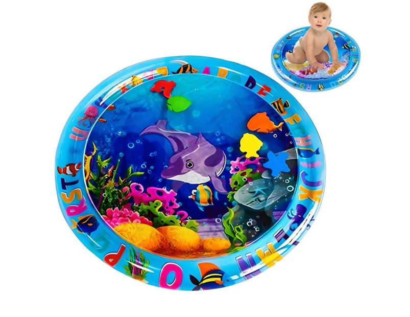 Toddly SplashCircle Round Tummy Time Water Mat Baby Sensory Play Mat