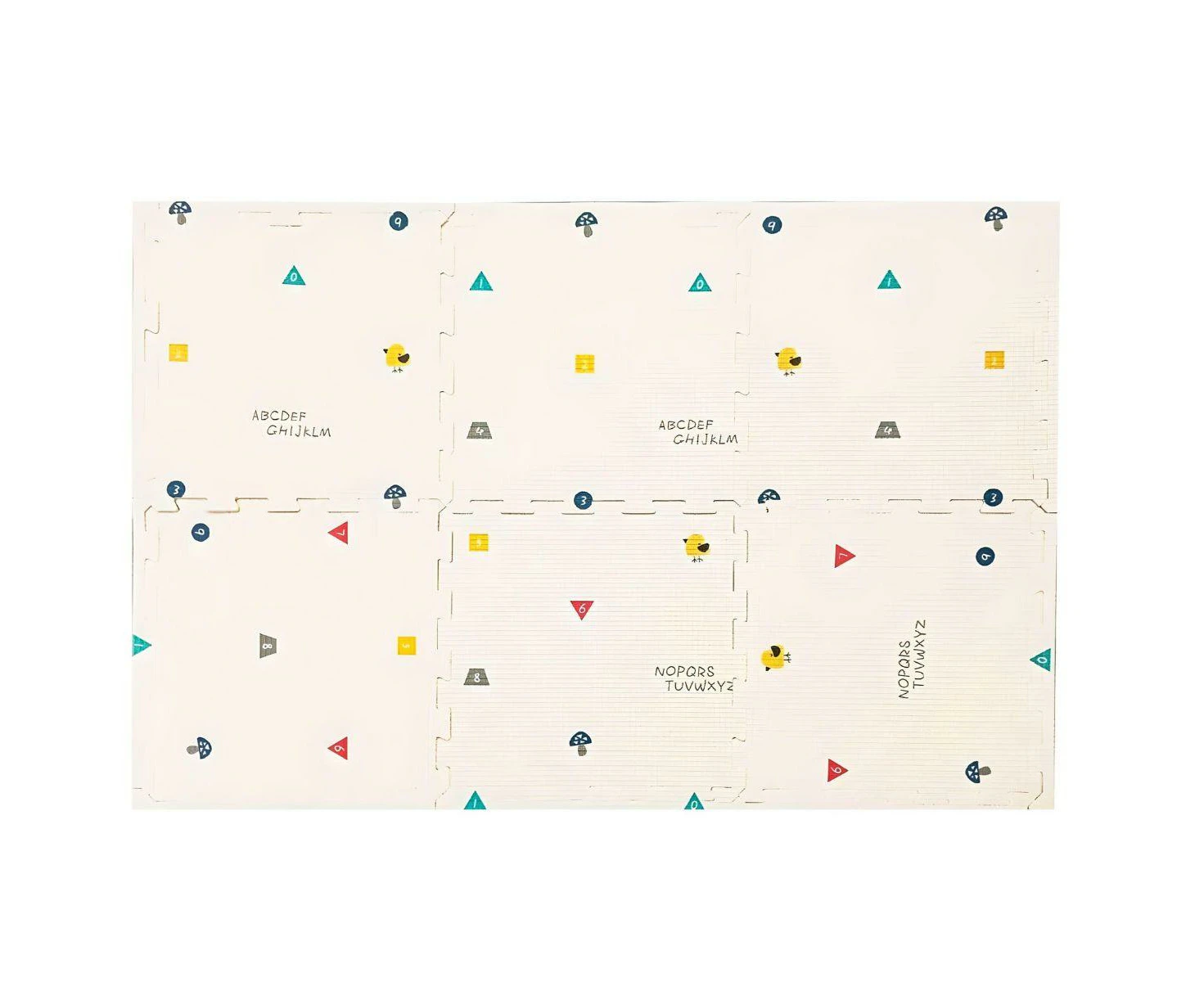 BabiesMart Baby Play Mat Reversible XPE Foam Mat Safe & Baby Friendly - Classic Cream, 180 x 120 x 1.5 CM