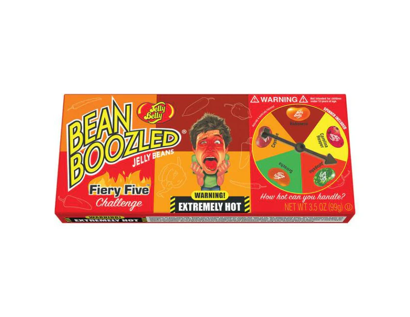 Jelly Belly Fiery Five Flaming Hot Jelly Beans Challenge Gift Box 100g