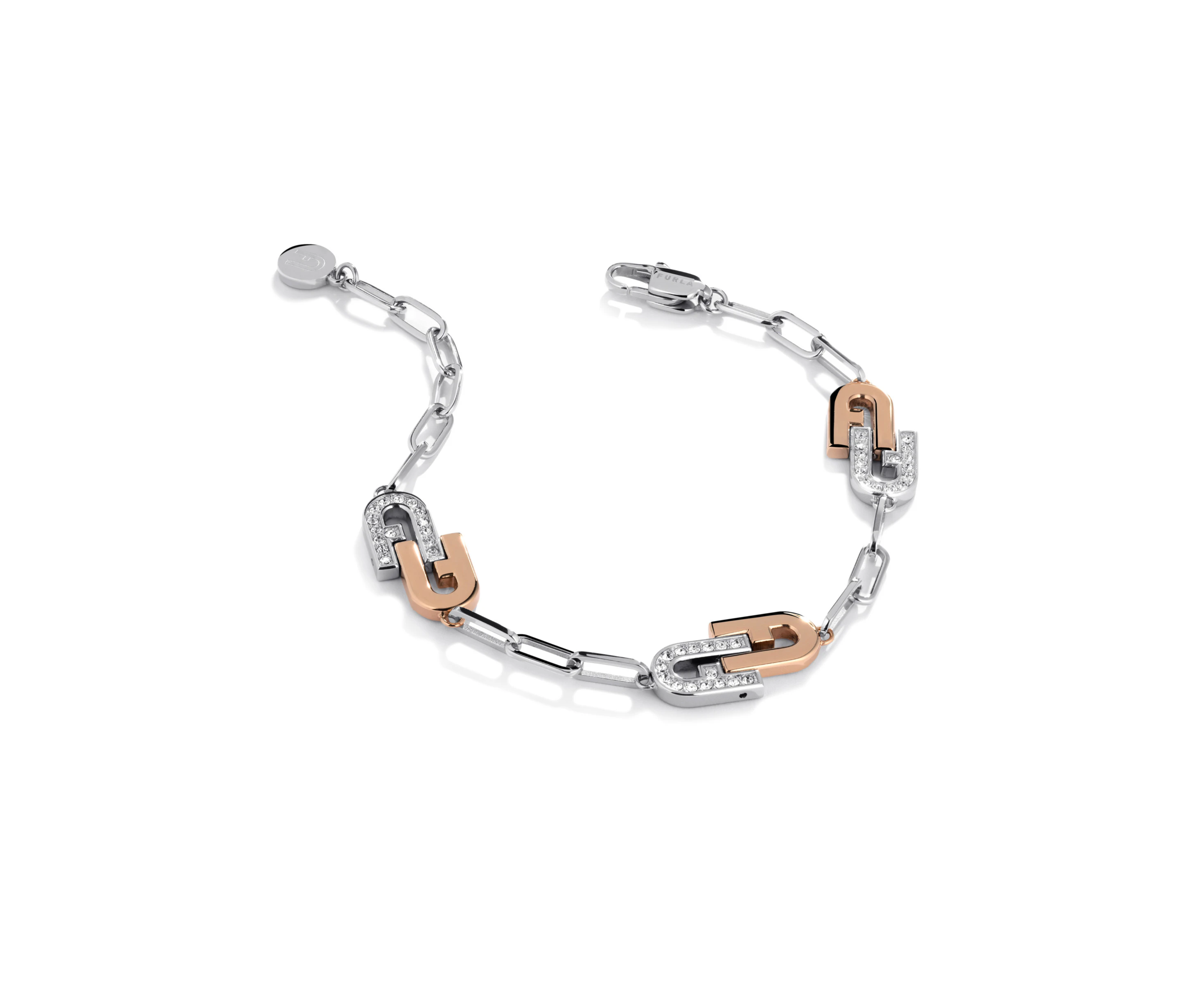 Furla Rosegold and Silver Bracelet