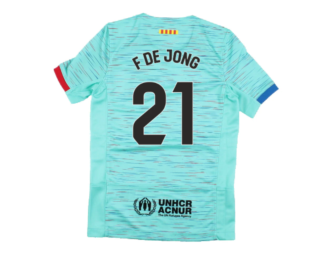 2023-2024 Barcelona Third Shirt (Kids) (F De Jong 21)