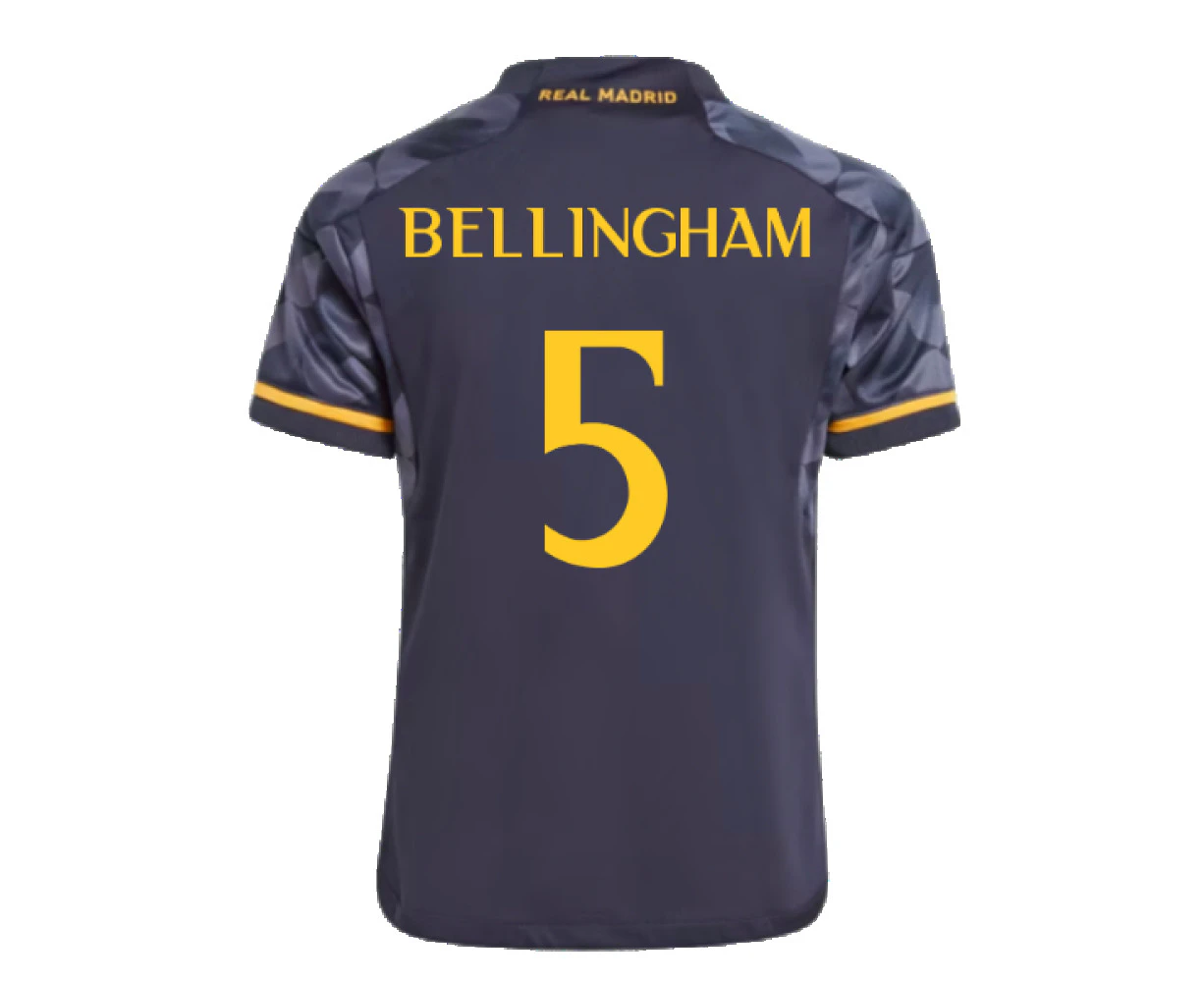 2023-2024 Real Madrid Away Mini Kit (Bellingham 5)