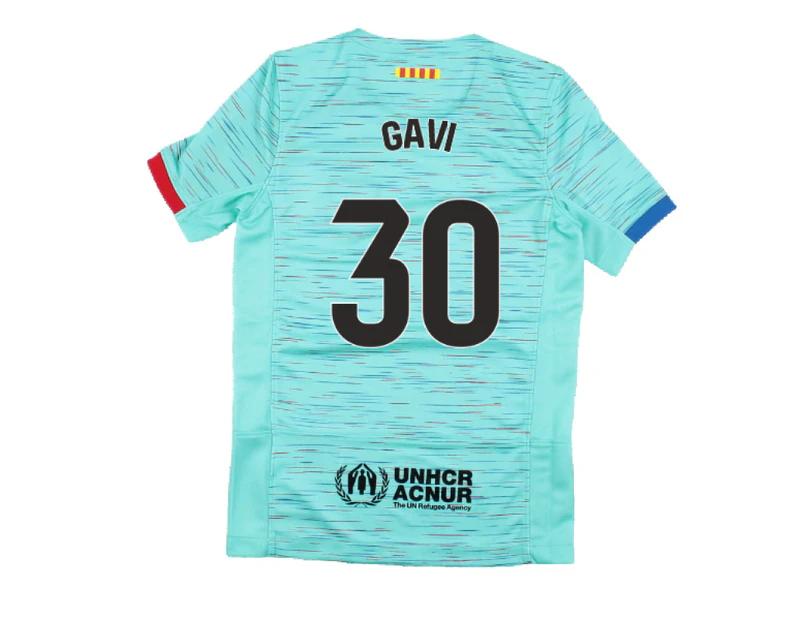 2023-2024 Barcelona Third Shirt (Kids) (Gavi 30)