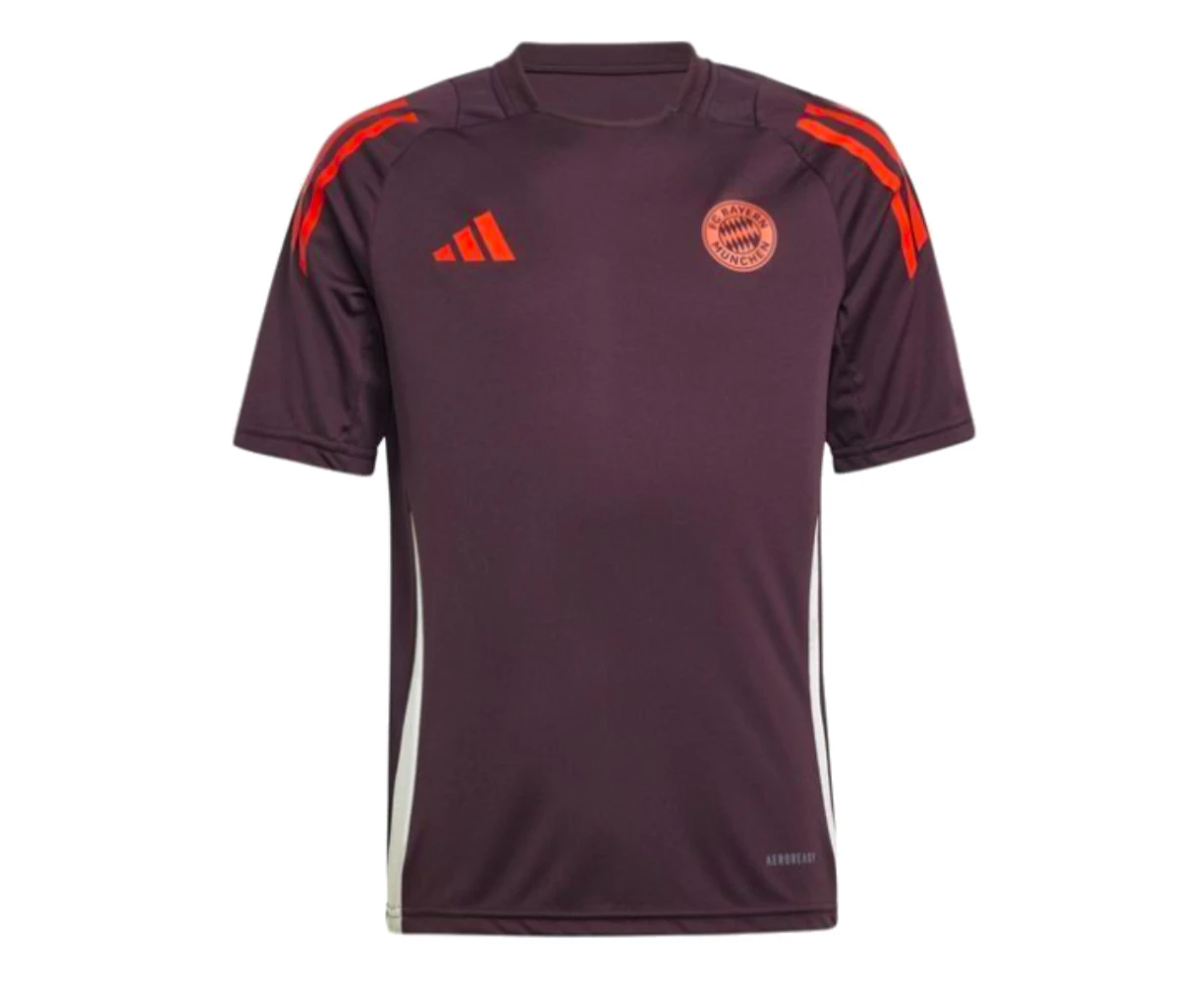 2024-2025 Bayern Munich Training Tee (Shadow Maroon) - Kids