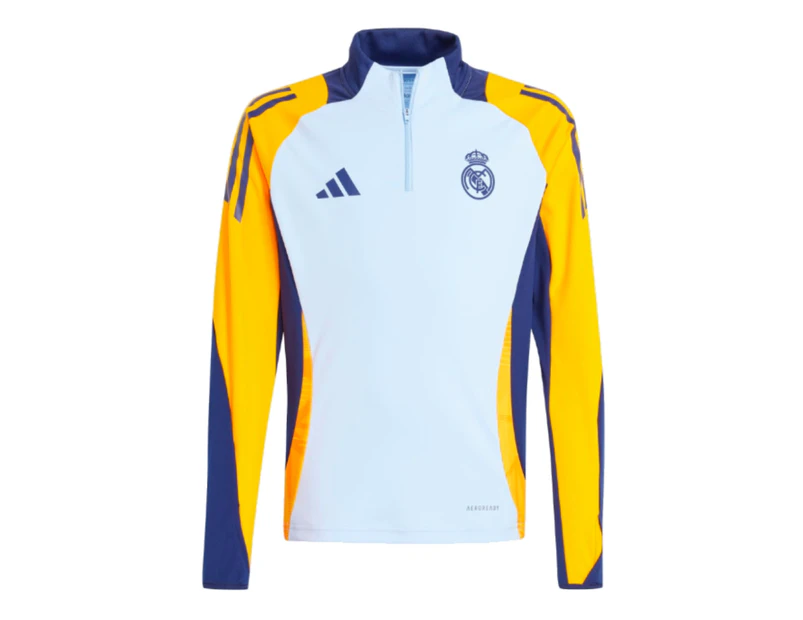 2024-2025 Real Madrid Training Top (Glow Blue) - Kids