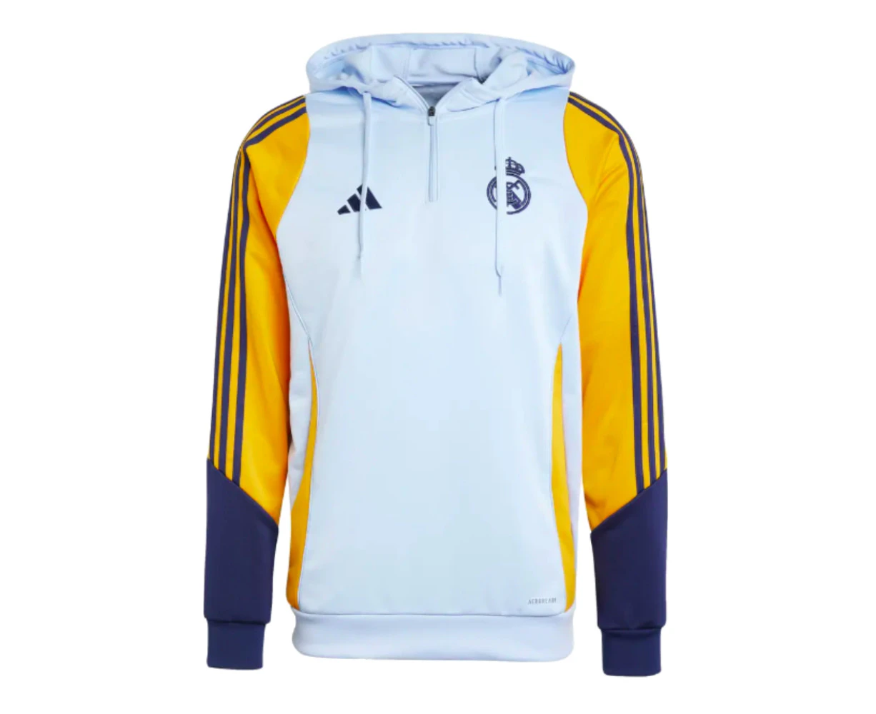 2024-2025 Real Madrid Track Hoody (Glow Blue)