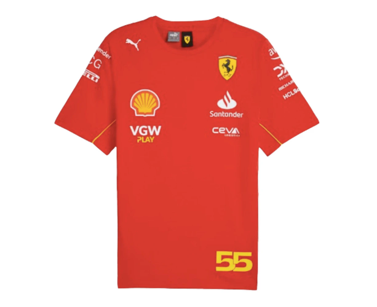 2024 Ferrari Carlos Sainz Driver T-Shirt (Red)