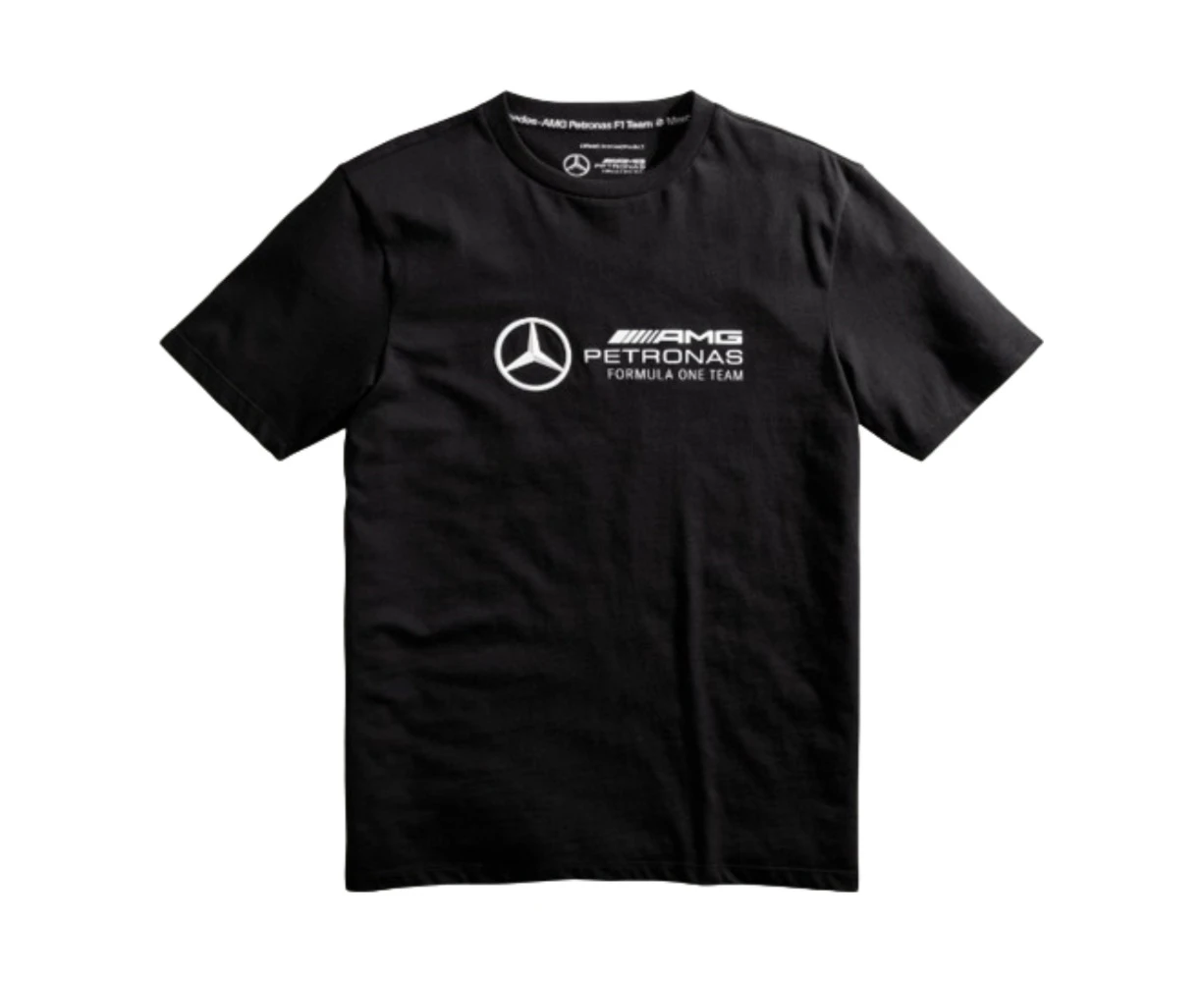 2024 Mercedes-AMG Mens Large Logo Tee - Black