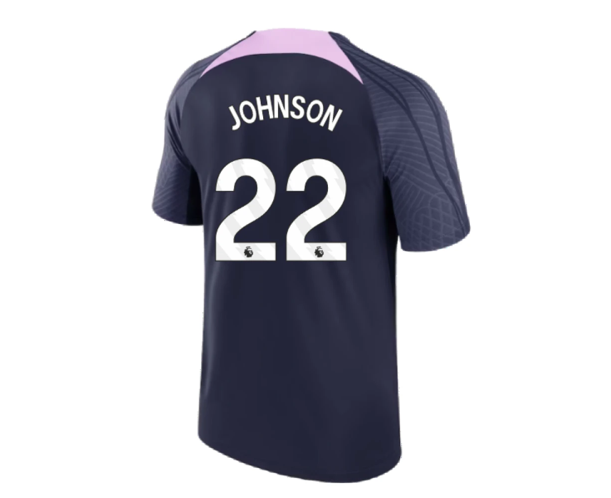 2023-2024 Tottenham Strike Dri-Fit Training Shirt (Marine) (Johnson 22)