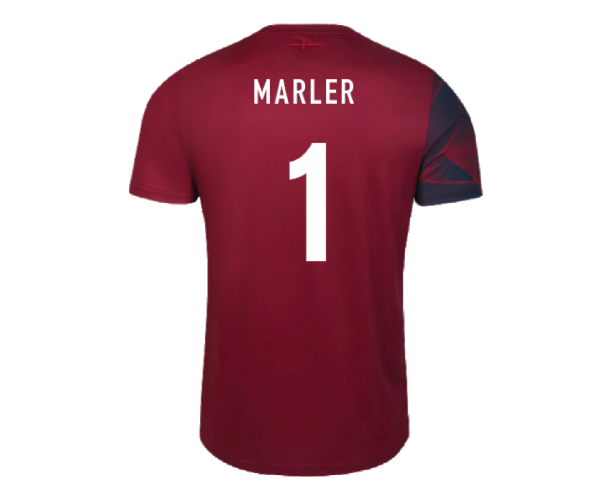 2023-2024 England Rugby Warm Up Jersey (Navy Blazer) (Marler 1)