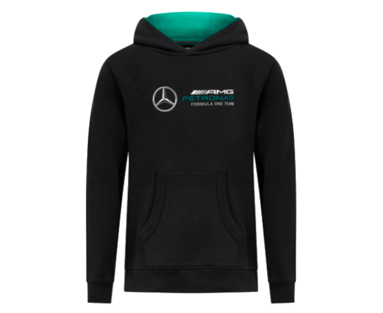 2023 Mercedes-AMG Petronas Logo Hoodie (Black) - Kids