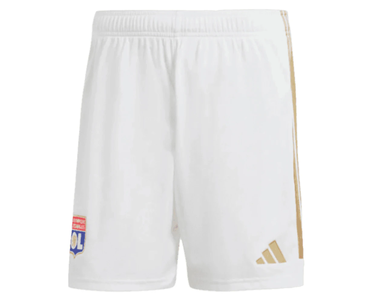 2023-2024 Olympique Lyon Home Shorts (White)