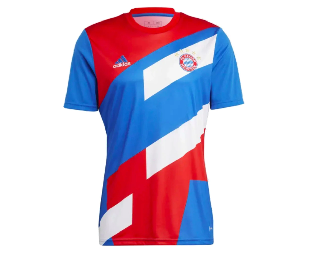 2022-2023 Bayern Munich Pre-Match Shirt (Red-White-Blue)