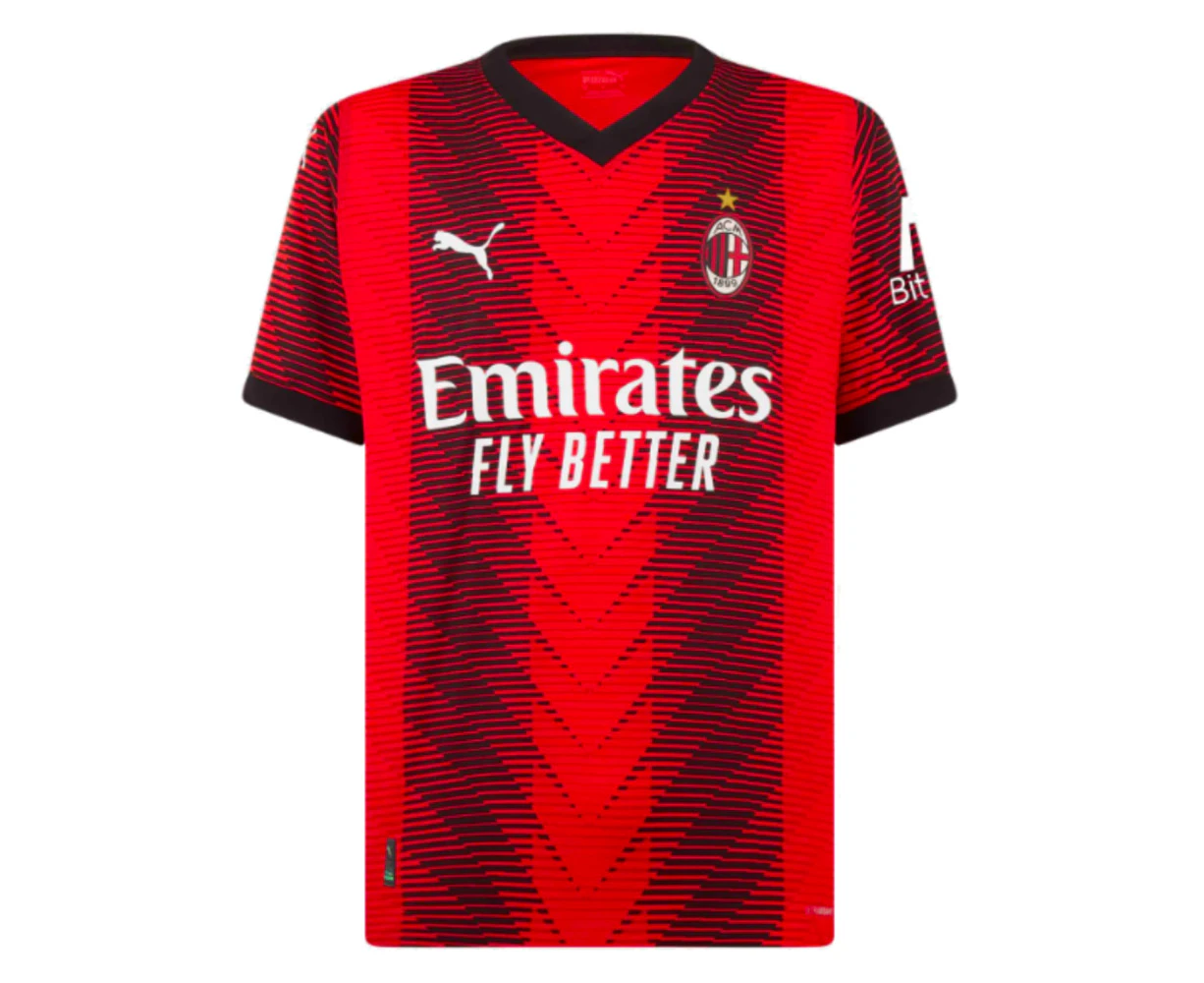 2023-2024 AC Milan Home Authentic Shirt