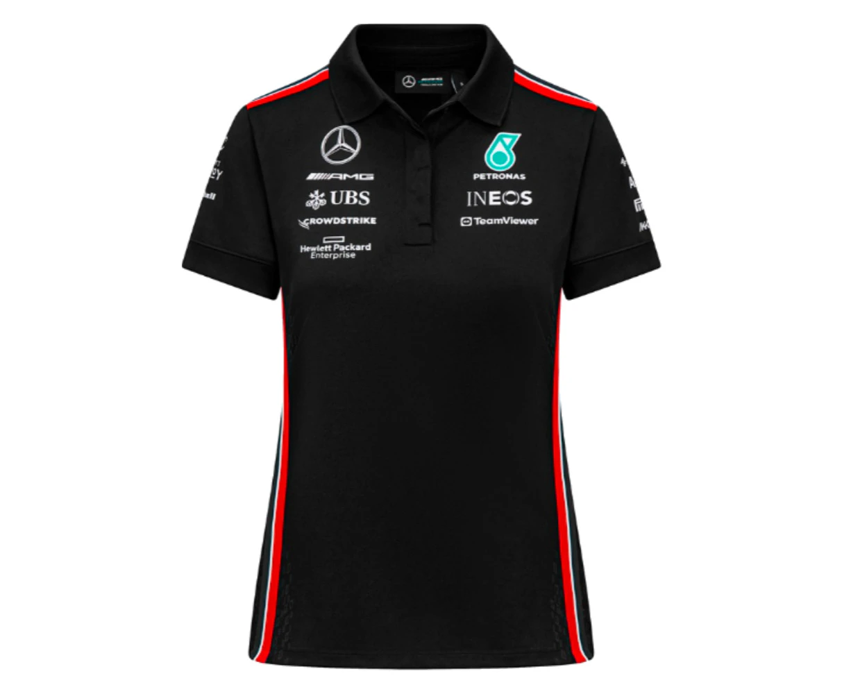 2023 Mercedes-AMG Team Polo Shirt (Black) - Ladies