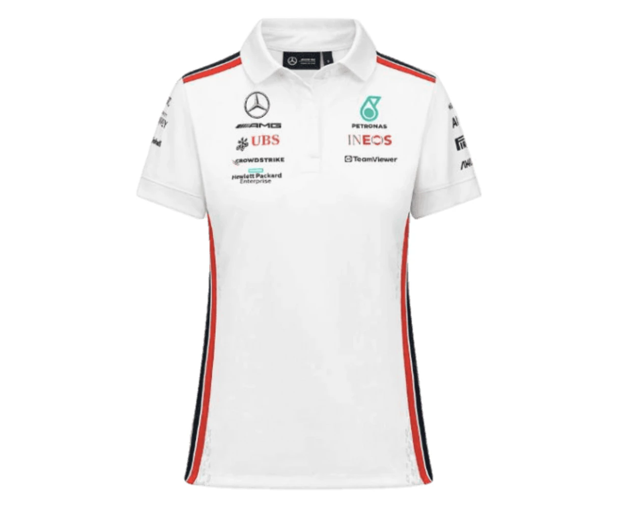 2023 Mercedes-AMG Team Polo Shirt (White) - Ladies