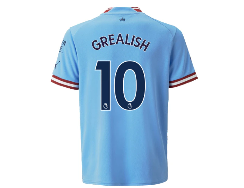 2022-2023 Man City Home Shirt (Kids) (GREALISH 10)