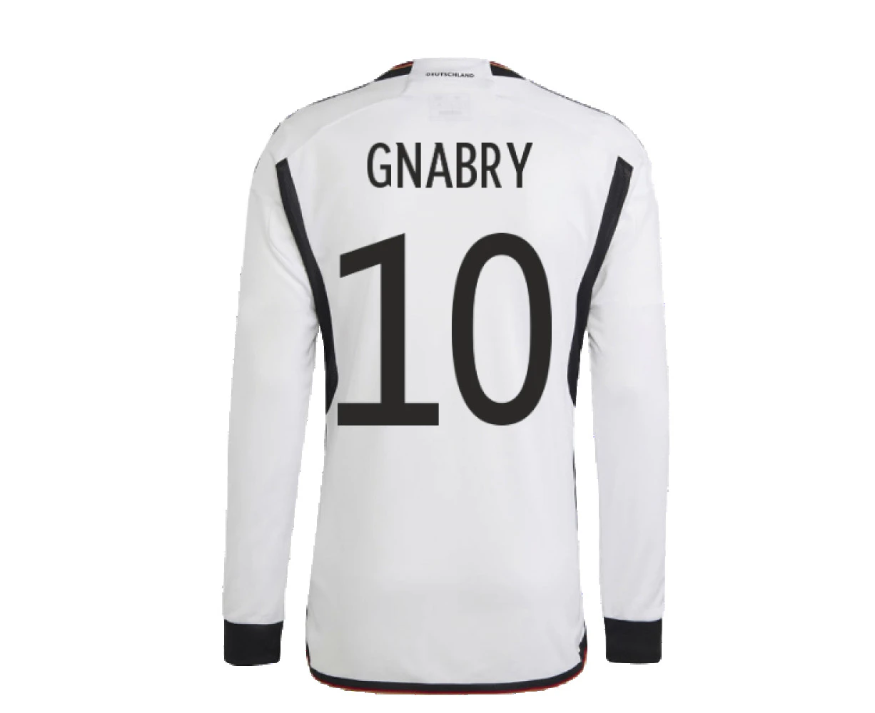 2022-2023 Germany Long Sleeve Home Shirt (GNABRY 10)