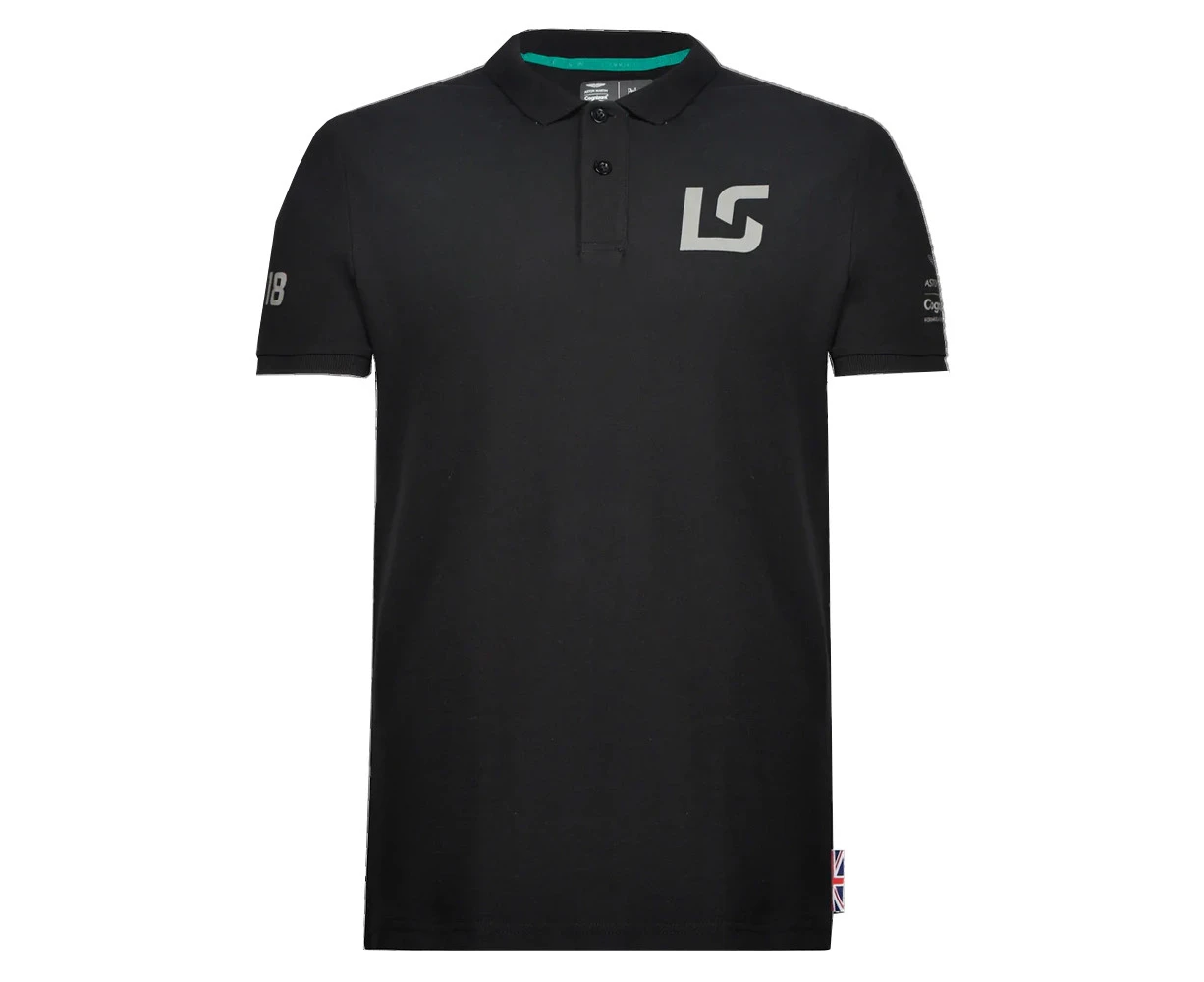 2022 Aston Martin Official LS Polo Shirt (Black)