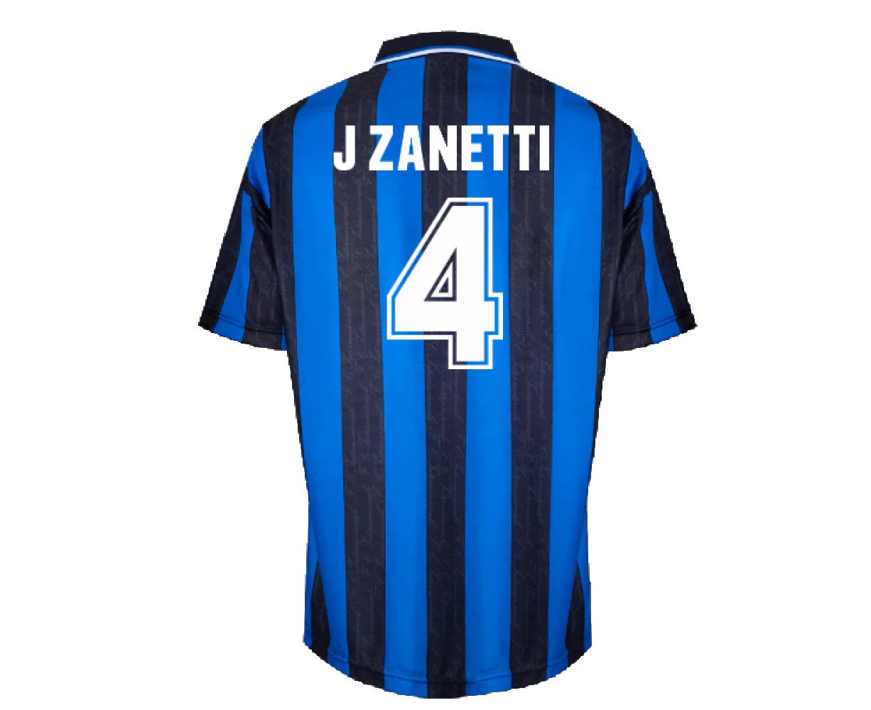 1996 Inter Milan Home Shirt (J ZANETTI 4)