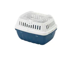 Moderna Hipster Pet Carrier, Top Opening Travel Crate, Blue Berry