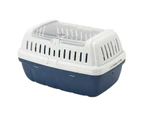 Moderna Hipster Pet Carrier, Top Opening Travel Crate, Blue Berry