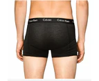 Calvin Klein Men's Cotton Stretch Trunks 3-Pack - Black/Black/Black