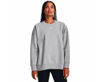 Under Armour Womens UA Rival Fleece Oversized Sweatshirt - Grey