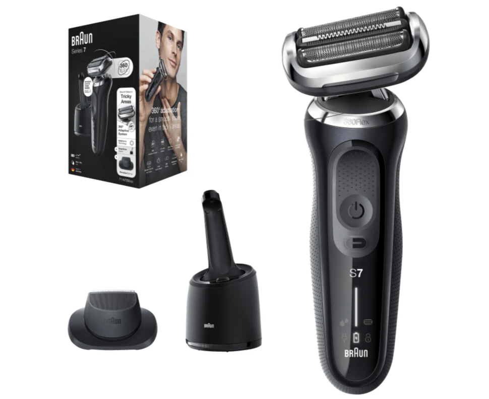 Braun Series 7 Wet/Dry Electric Shaver with Precision Trimmer and Charge Station