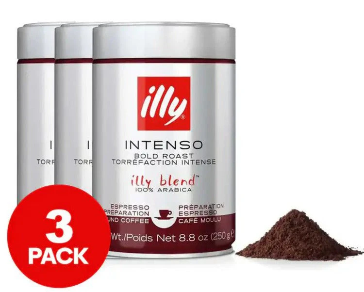 3 x Ill Intenso Ground Coffee 250g