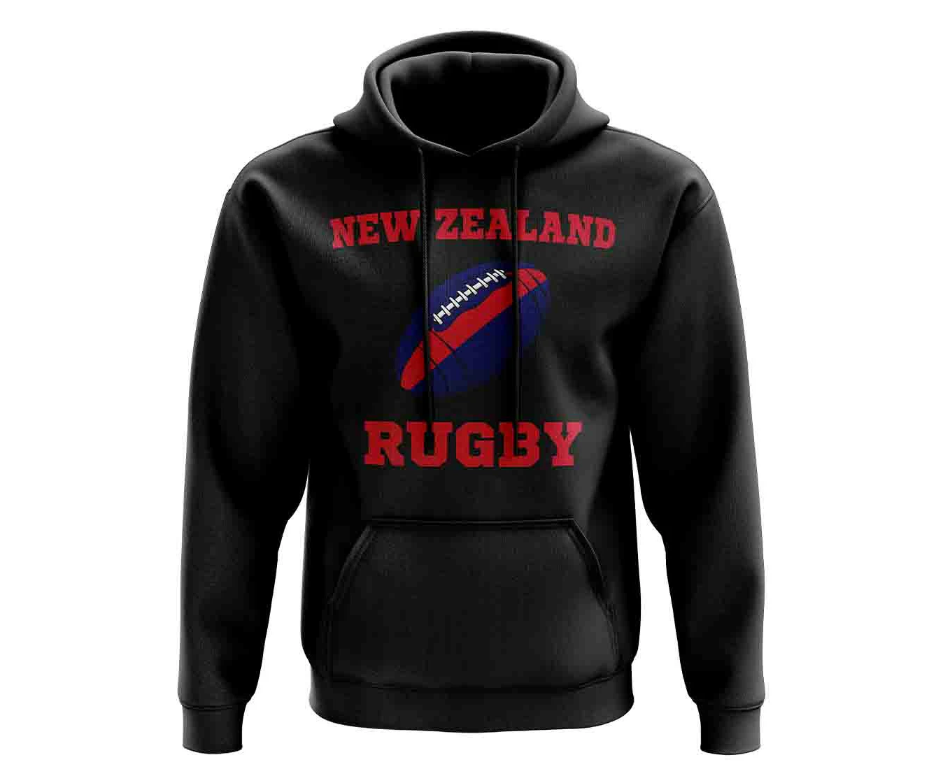 New Zealand Rugby Ball Hoody (Black)