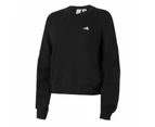 adidas Womens Essentials Small Logo Feel Cozy Sweatshirt - Black