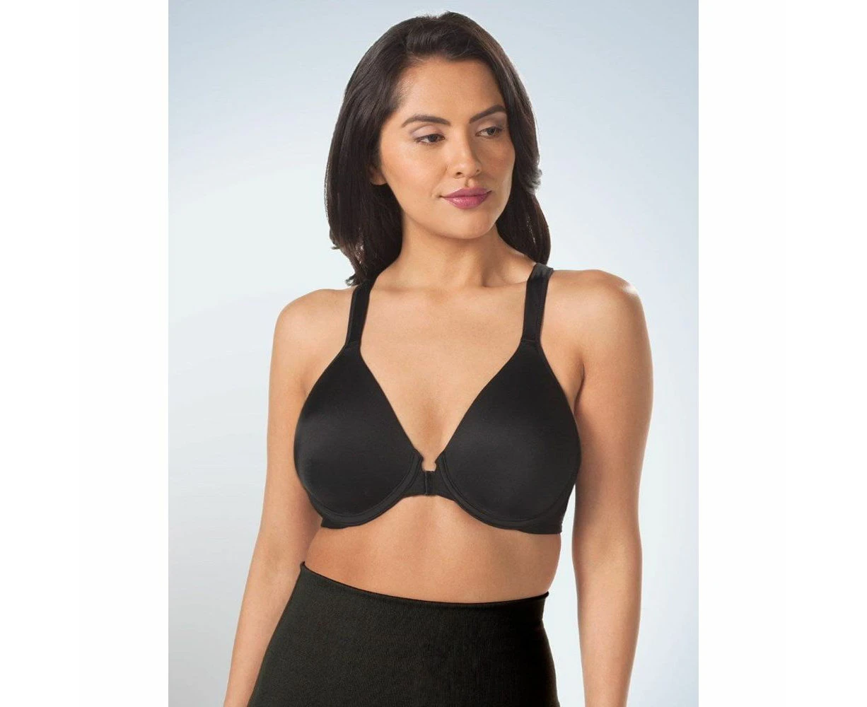 Leading Lady Brigitte Clip Front Close Wired Posture Support Bra in Black