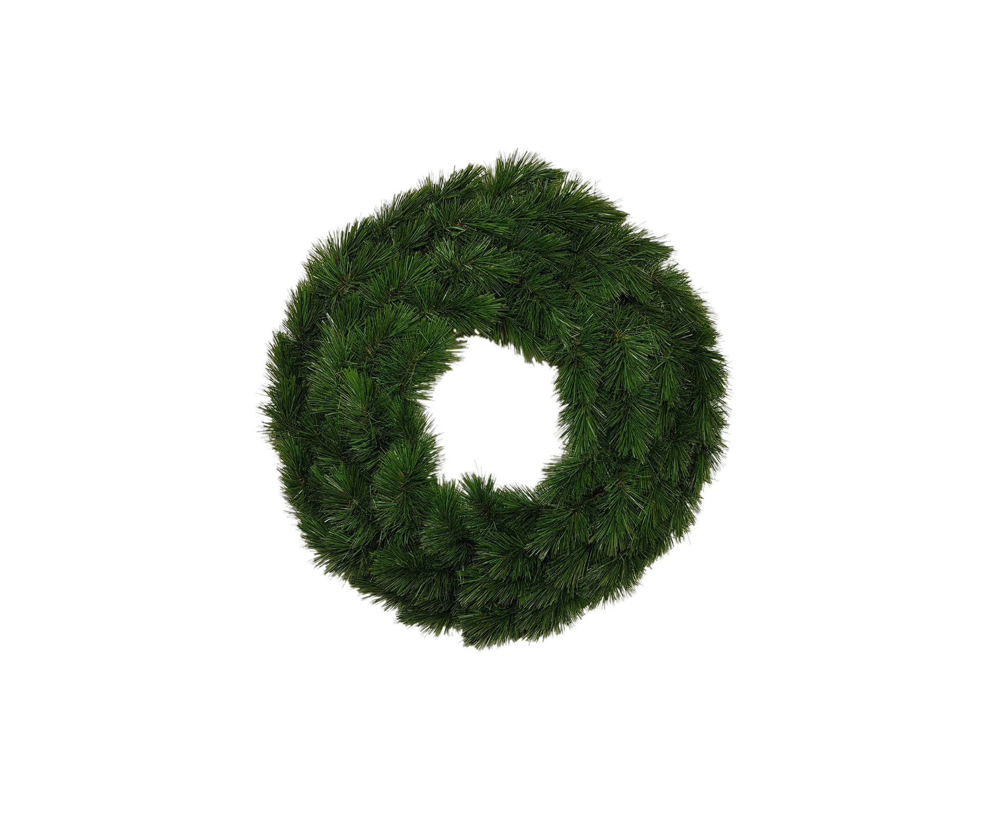 24 inch Pitch Pine Christmas Wreath Green 61cm