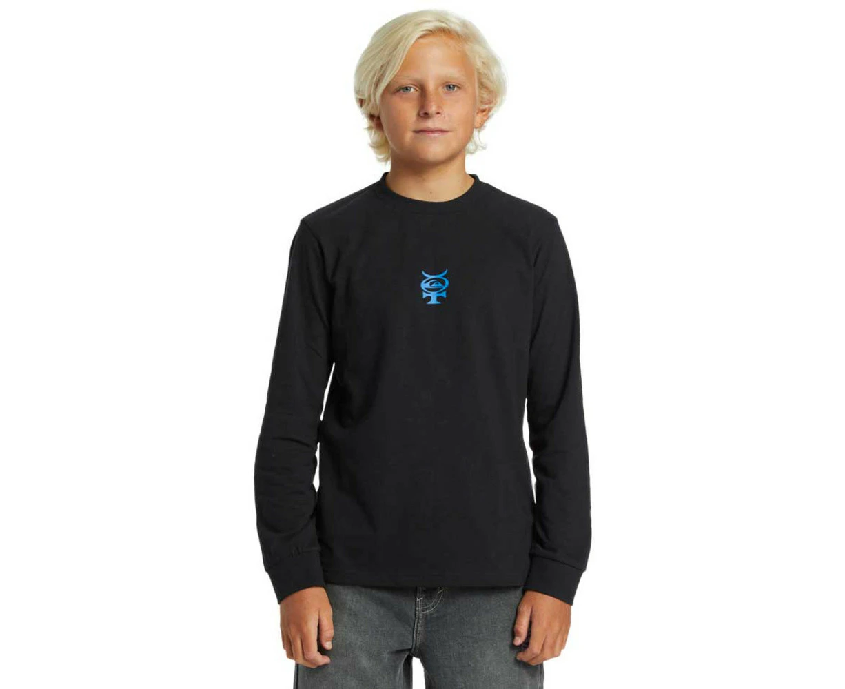 Quiksilver Eclipse Long Sleeve Tee Boys in Black