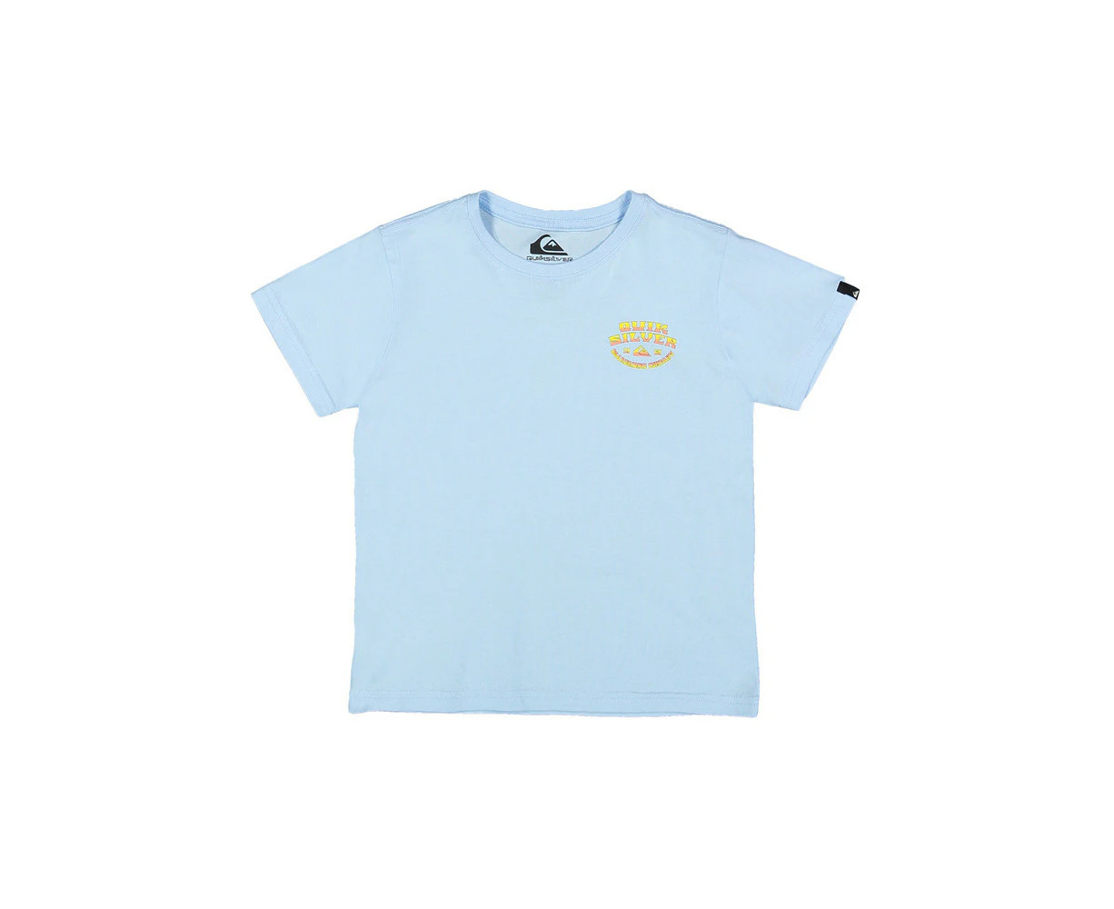 Quiksilver Backside Snap Tee Junior Boys in Clear Sky