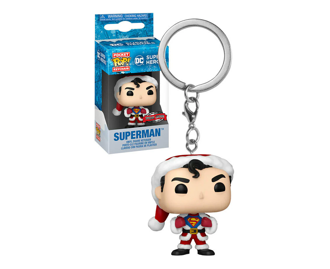 Funko Pocket POP! Keychain DC Super Heroes #66596 Superman (Holiday)