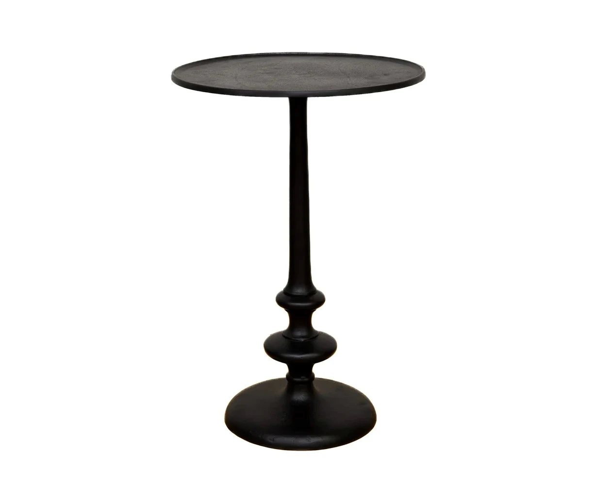 SSH COLLECTION Katherine 39cm Round Side/Occasional Table - Black