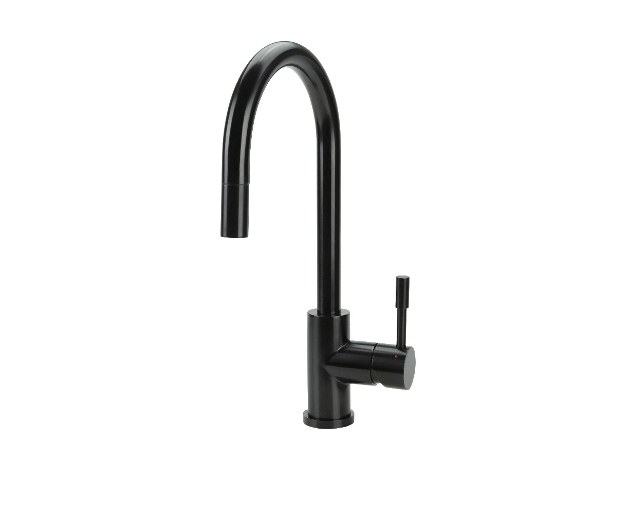 SWEDIA Klaas Stainless Steel Kitchen Mixer Tap with Pull-Out - Black Satin