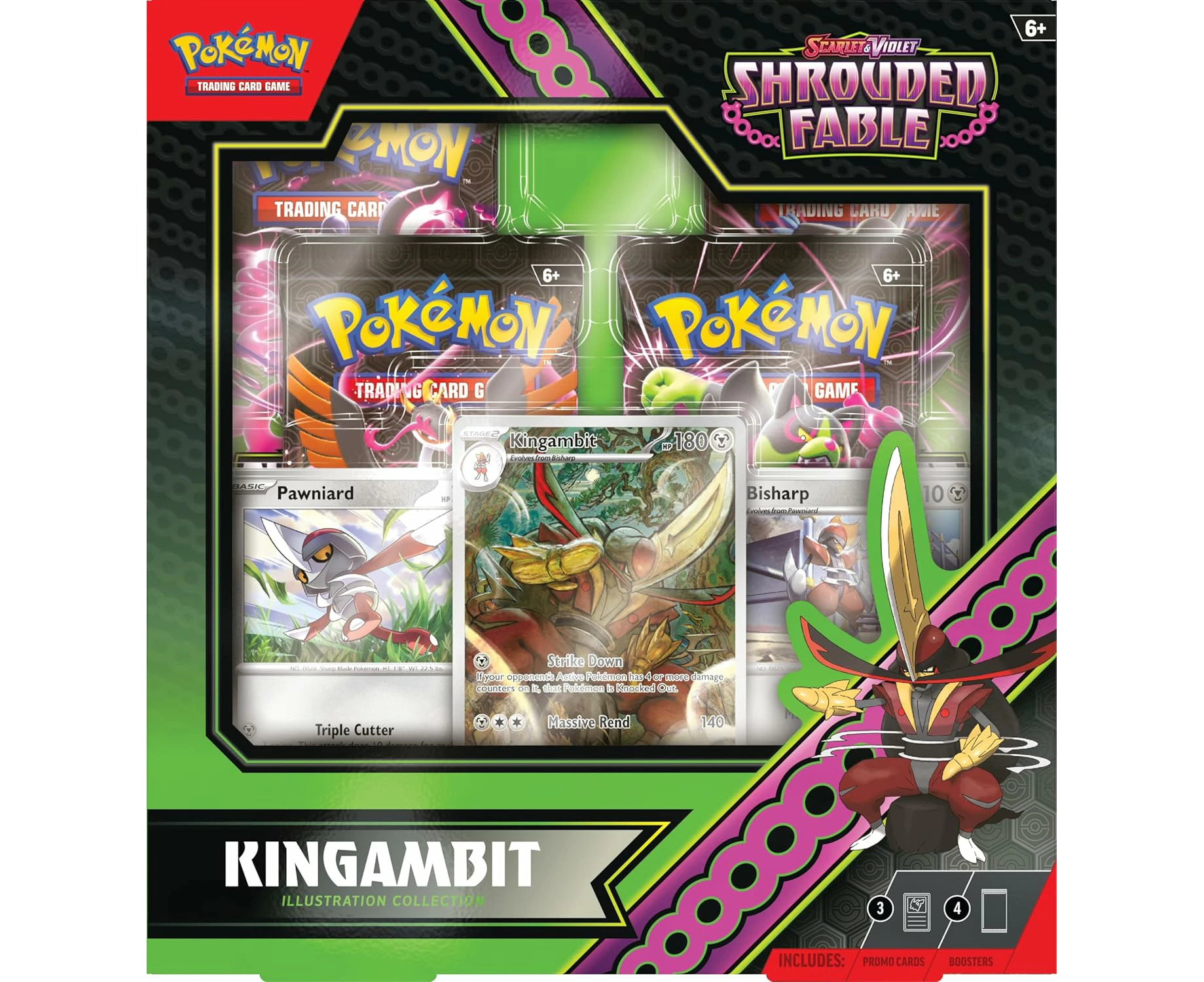 Pokemon TCG: Scarlet & Violet - Shrouded Fable Kingambit Illustration Collection - Assorted*