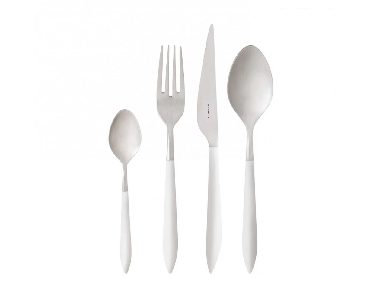 BUGATTI Ares Cutlery Set 16 Piece Cutlery Set - White