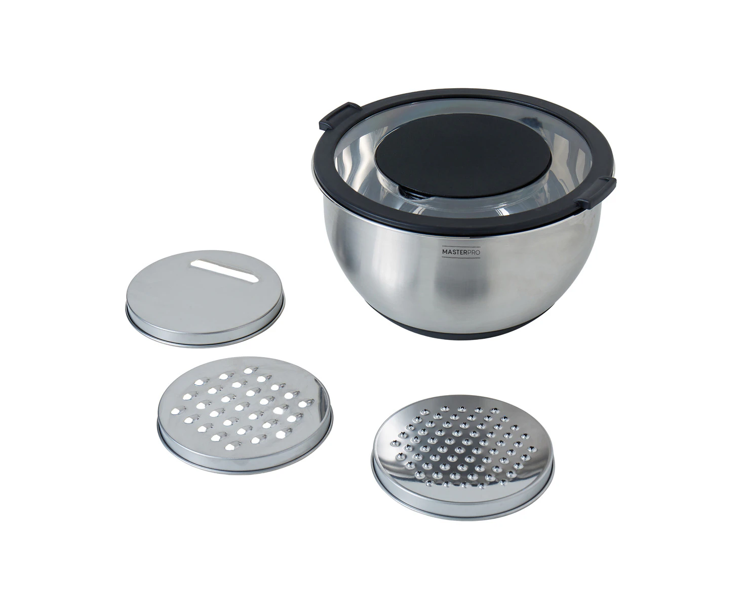 MASTERPRO 3 Piece Mixing Bowl with Graters Set