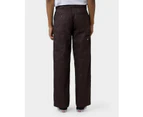 Dickies Pants 85-283 Loose Fit Double Knee Dark Brown - Brown