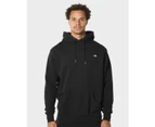 DICKIES Classic Label Washed Pull Over Hoodie BLACK