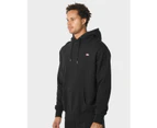 DICKIES Classic Label Washed Pull Over Hoodie BLACK