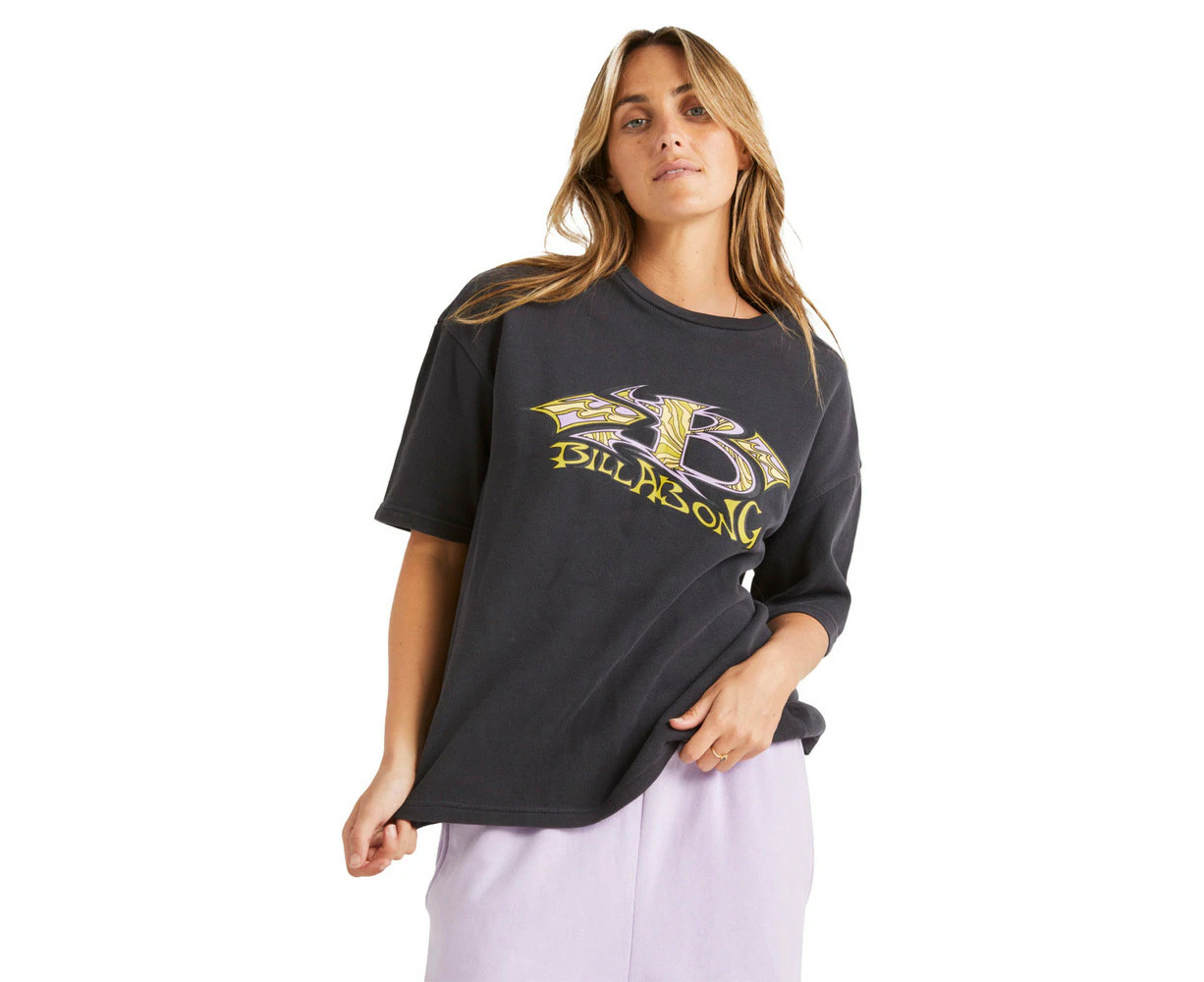 Billabong Since 73 Tee Womens in Off Black